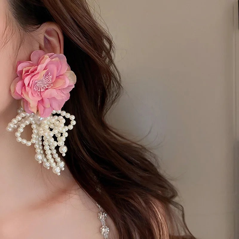 Rosa Earrings - Pink