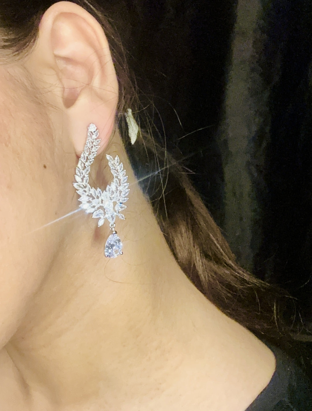 Luxe Diamond Drop Earrings