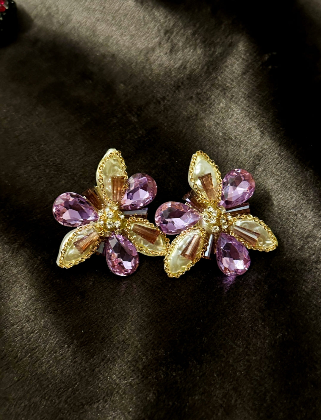 Purple Dew Flora Earrings