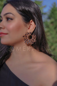 Rose-Gold Diamanté Discs