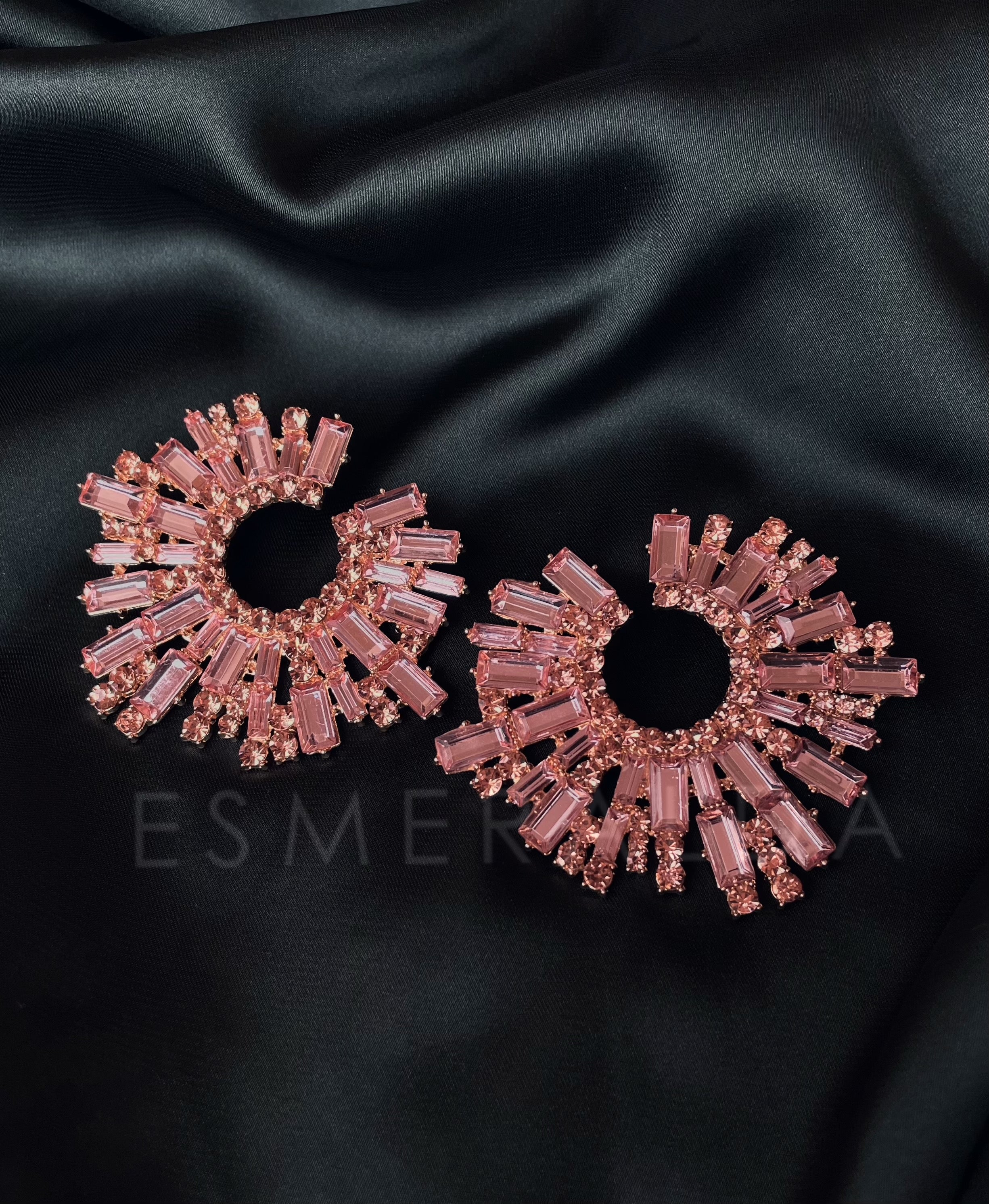 Rose-Gold Diamanté Discs