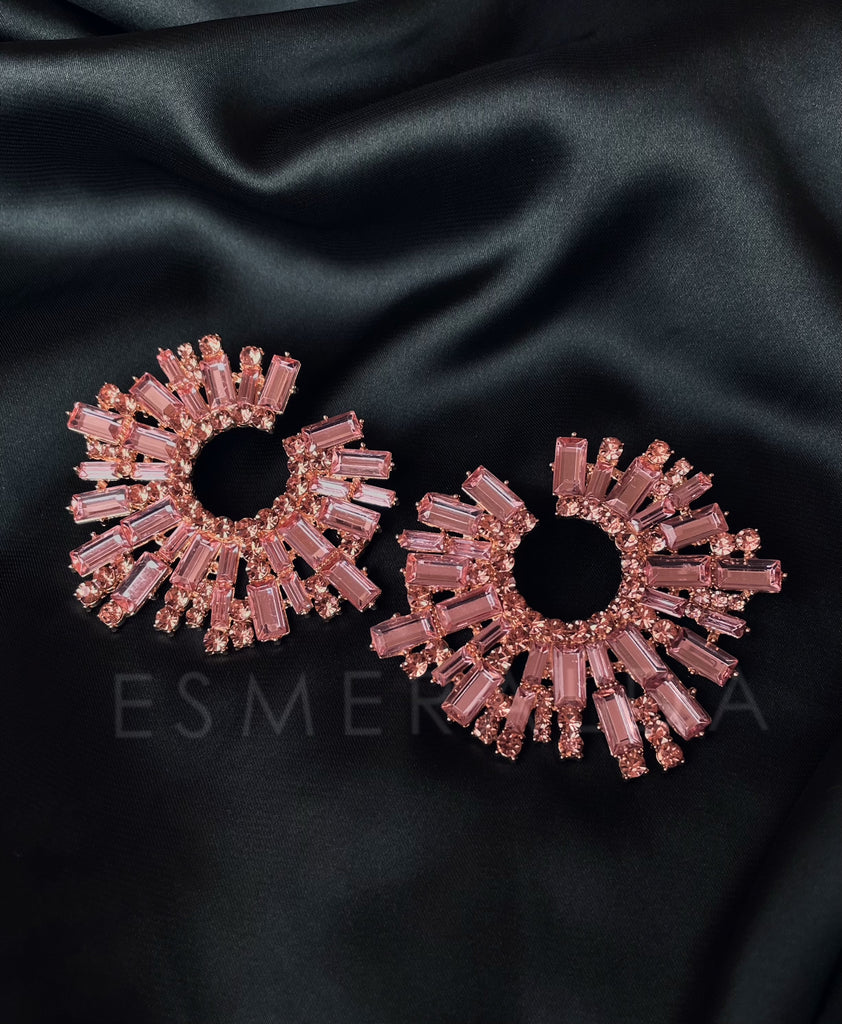 Rose-Gold Diamanté Discs