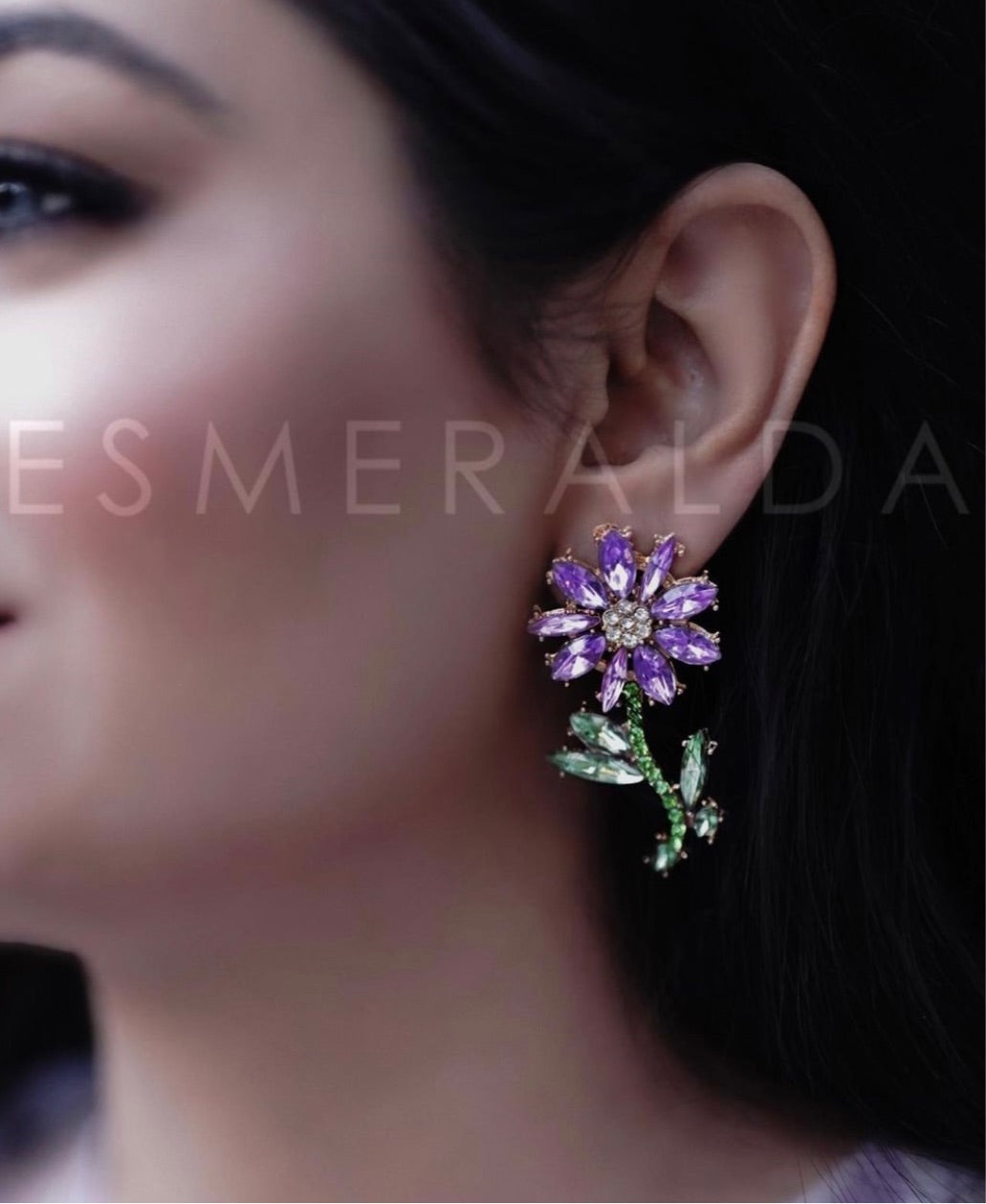 Daisy Violette Studs
