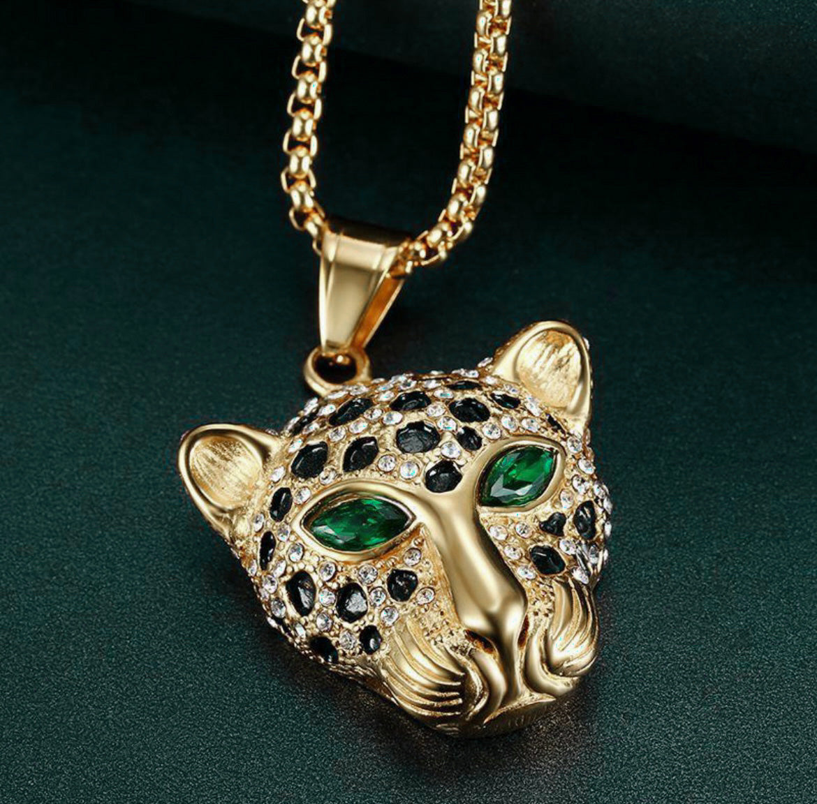 Luxe Gold-Plated Panther Pendant