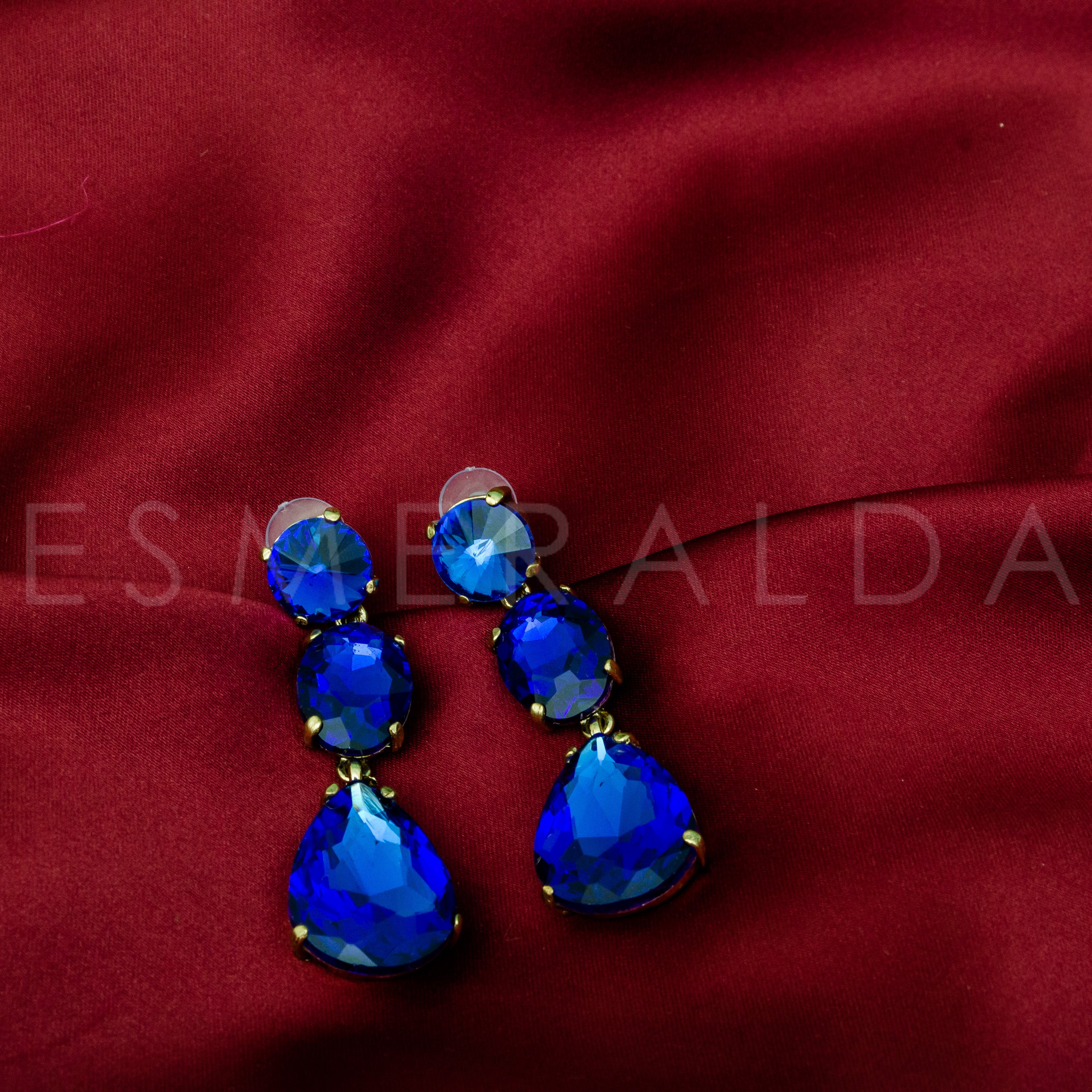 Sapphire Drop Earrings