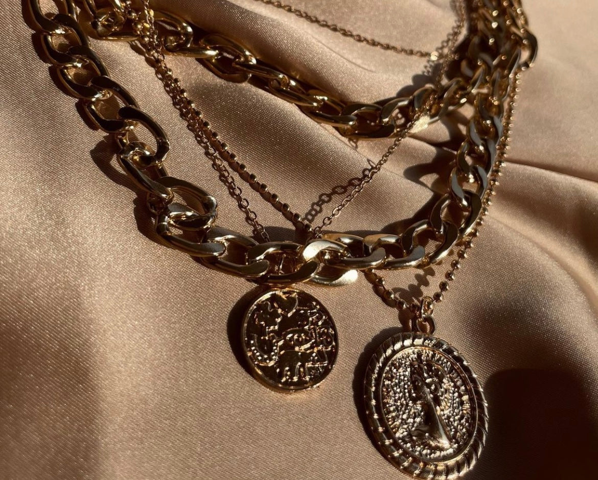 Multilayered Medallion Necklace