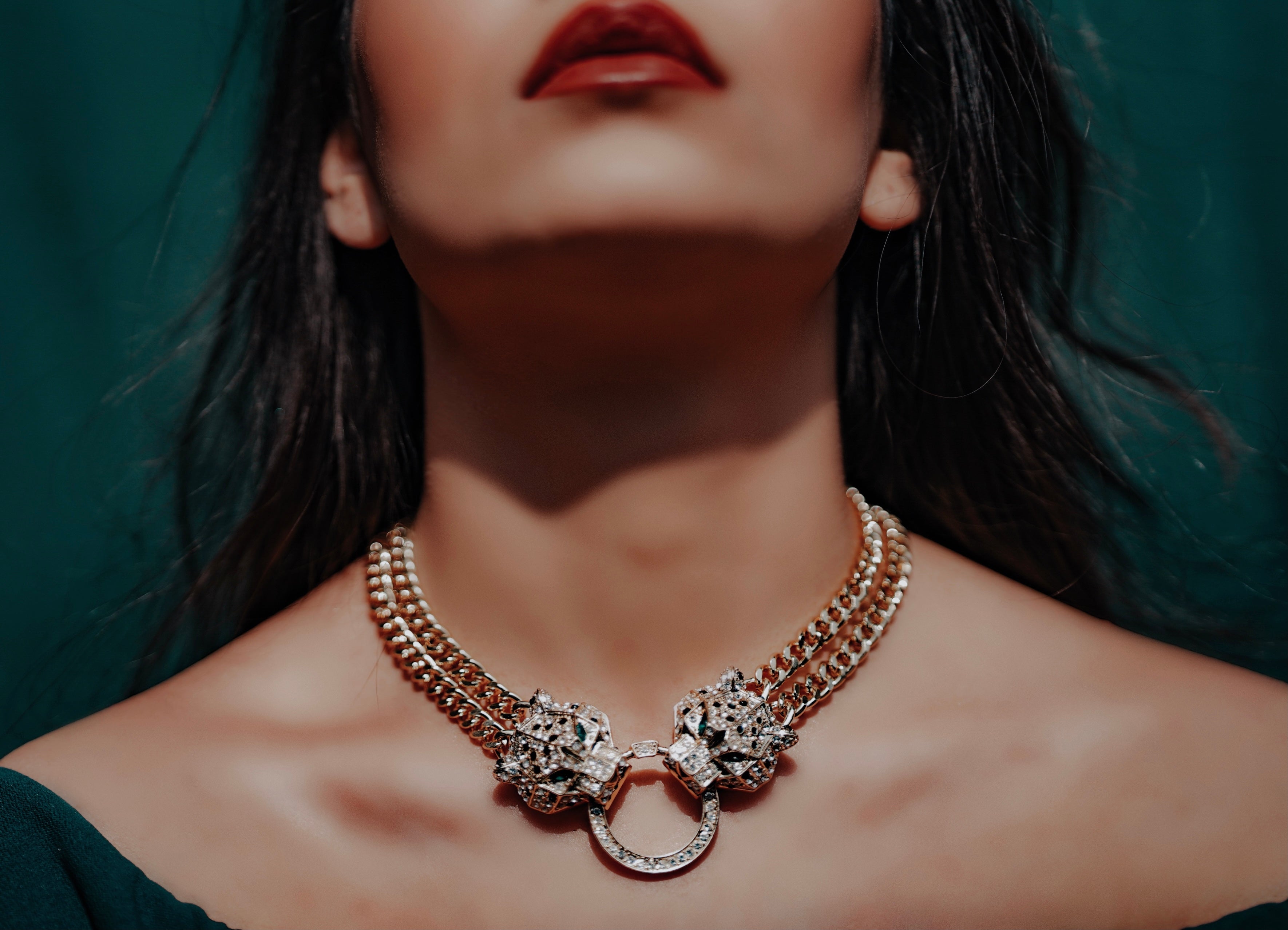 Luxe Gold-Plated Panther Choker