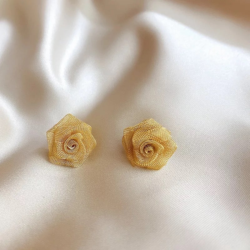 Rose Mesh Studs