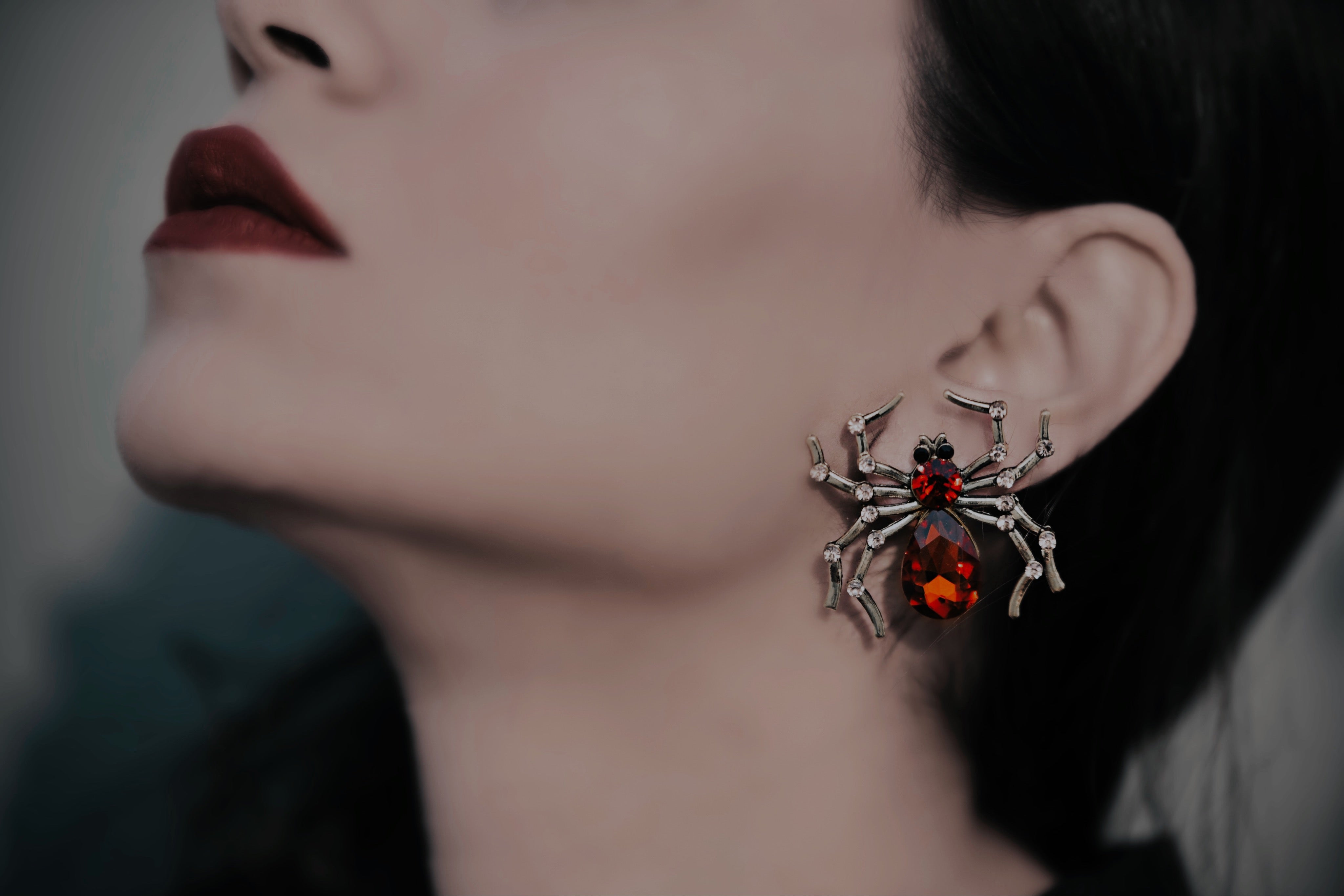 Ruby Woo Spider Studs