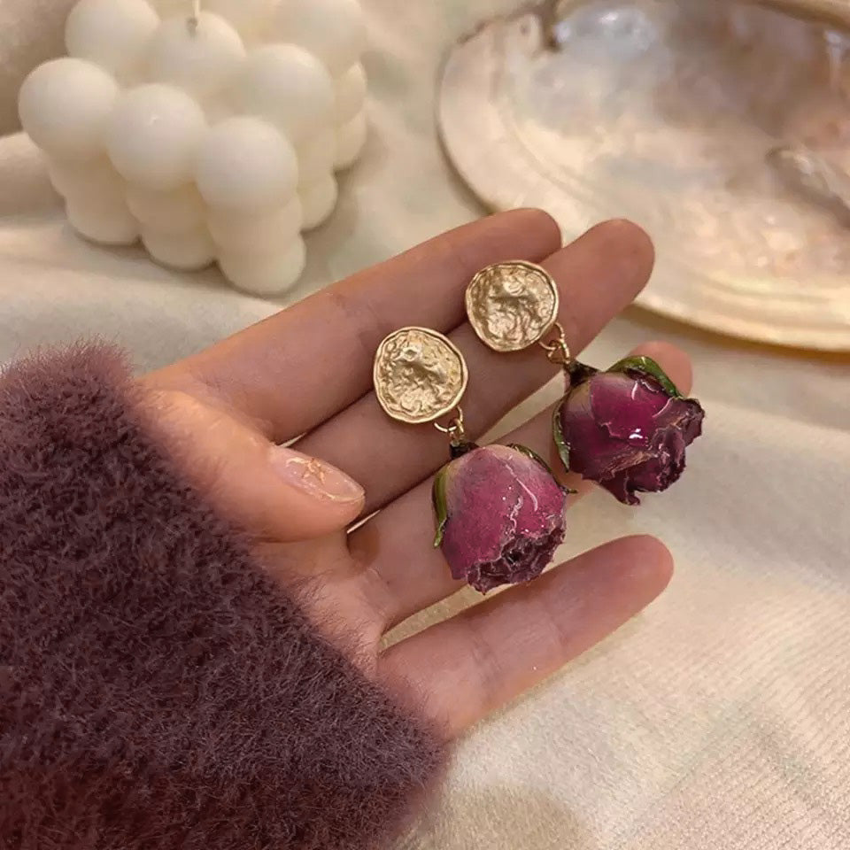 Vintage Rose Earrings