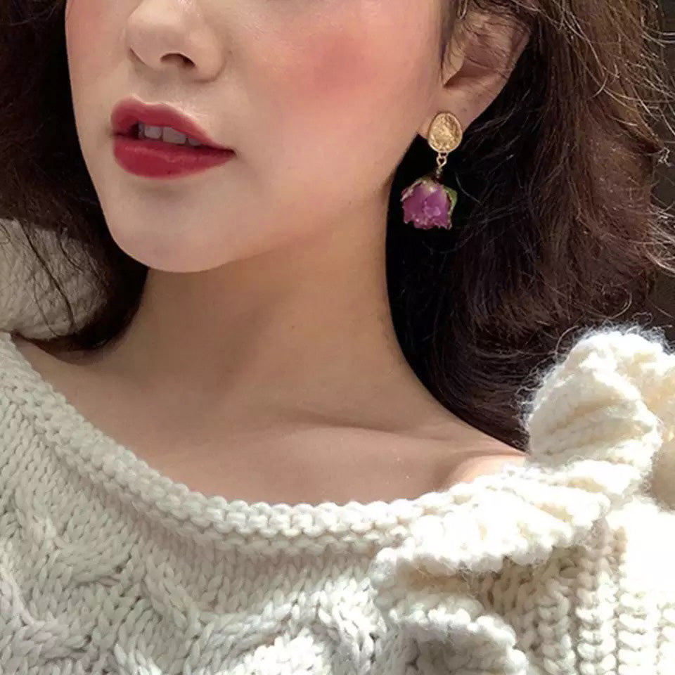 Vintage Rose Earrings