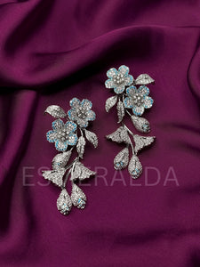 Luxe Gardenia de Bleu Earrings