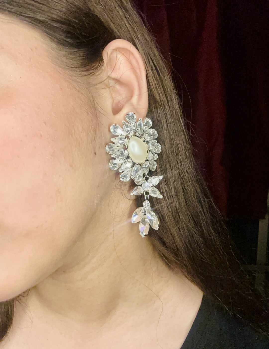Luxe Crystal Petal Radiance Earring