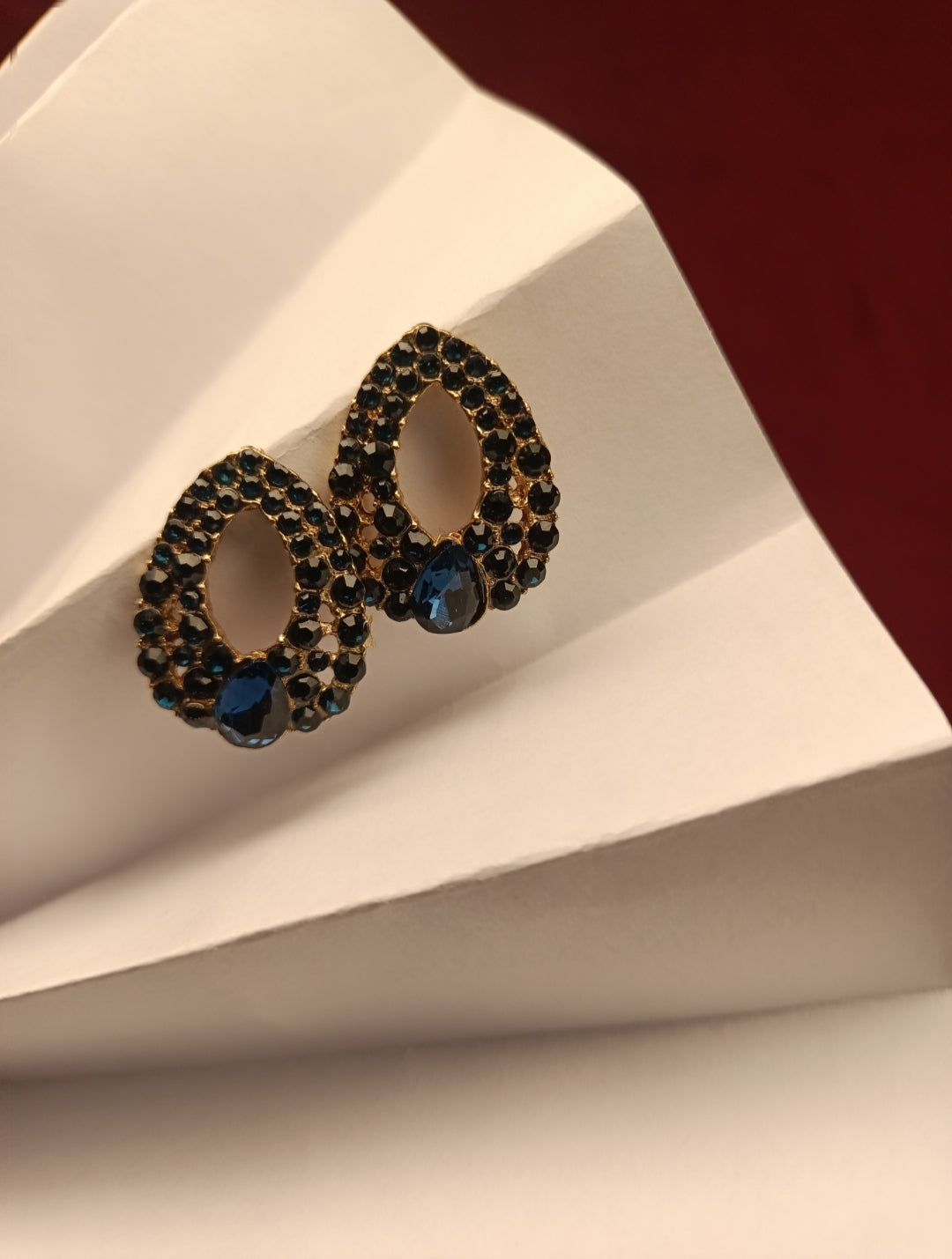 Midnight Loop Charm Studs