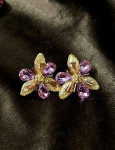 Purple Dew Flora Earrings