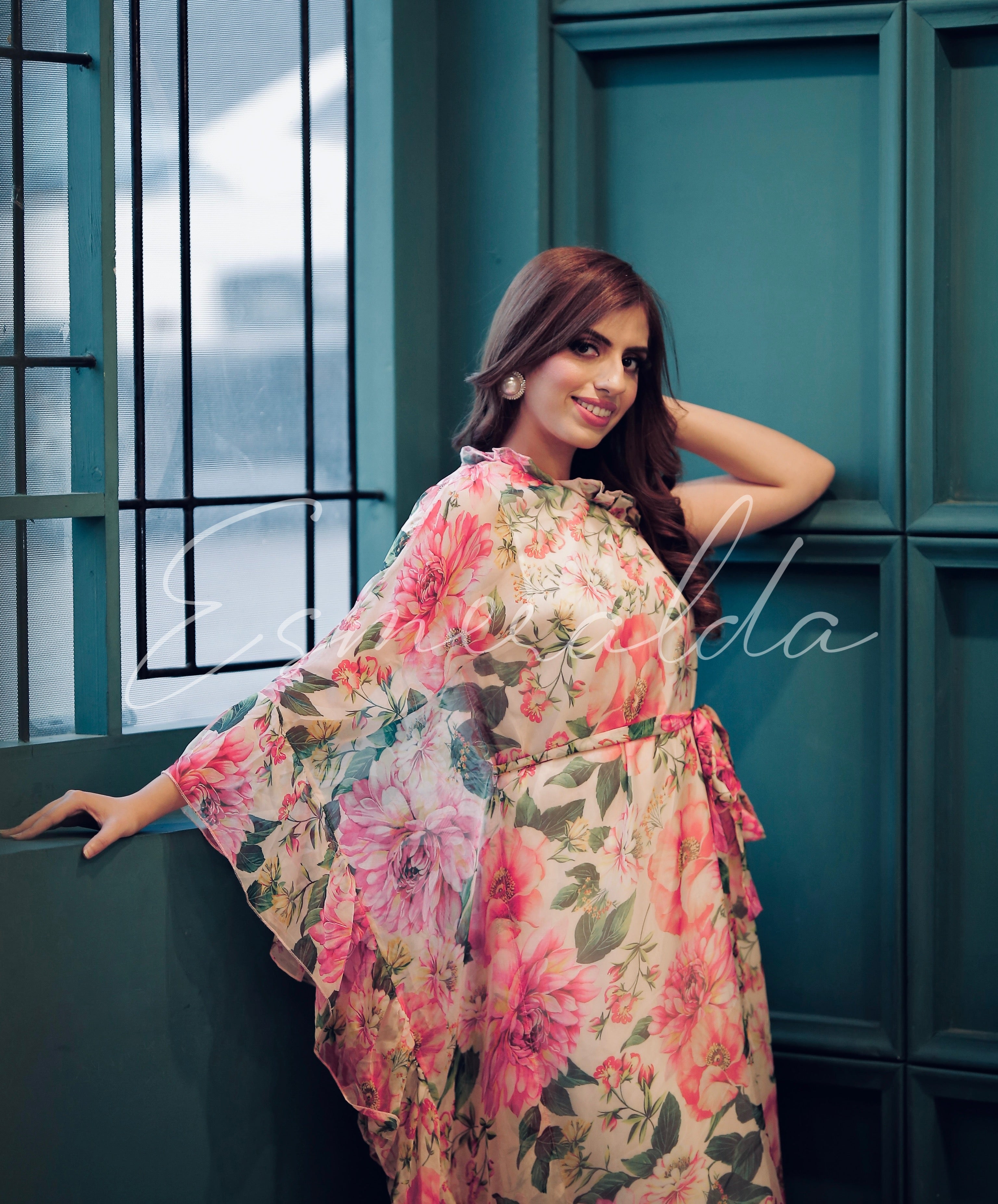 Floral One-Shoulder Dress