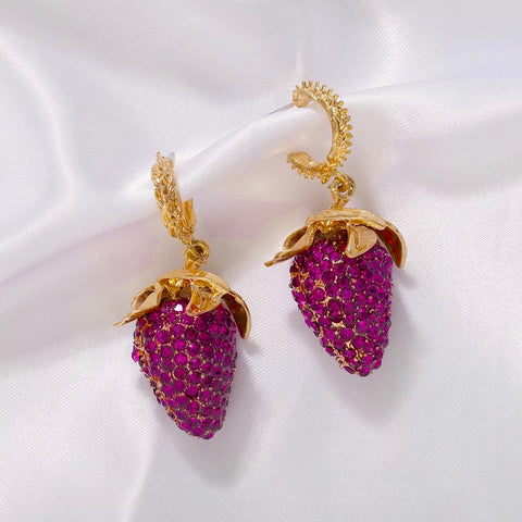 Vintage Strawberry Earrings