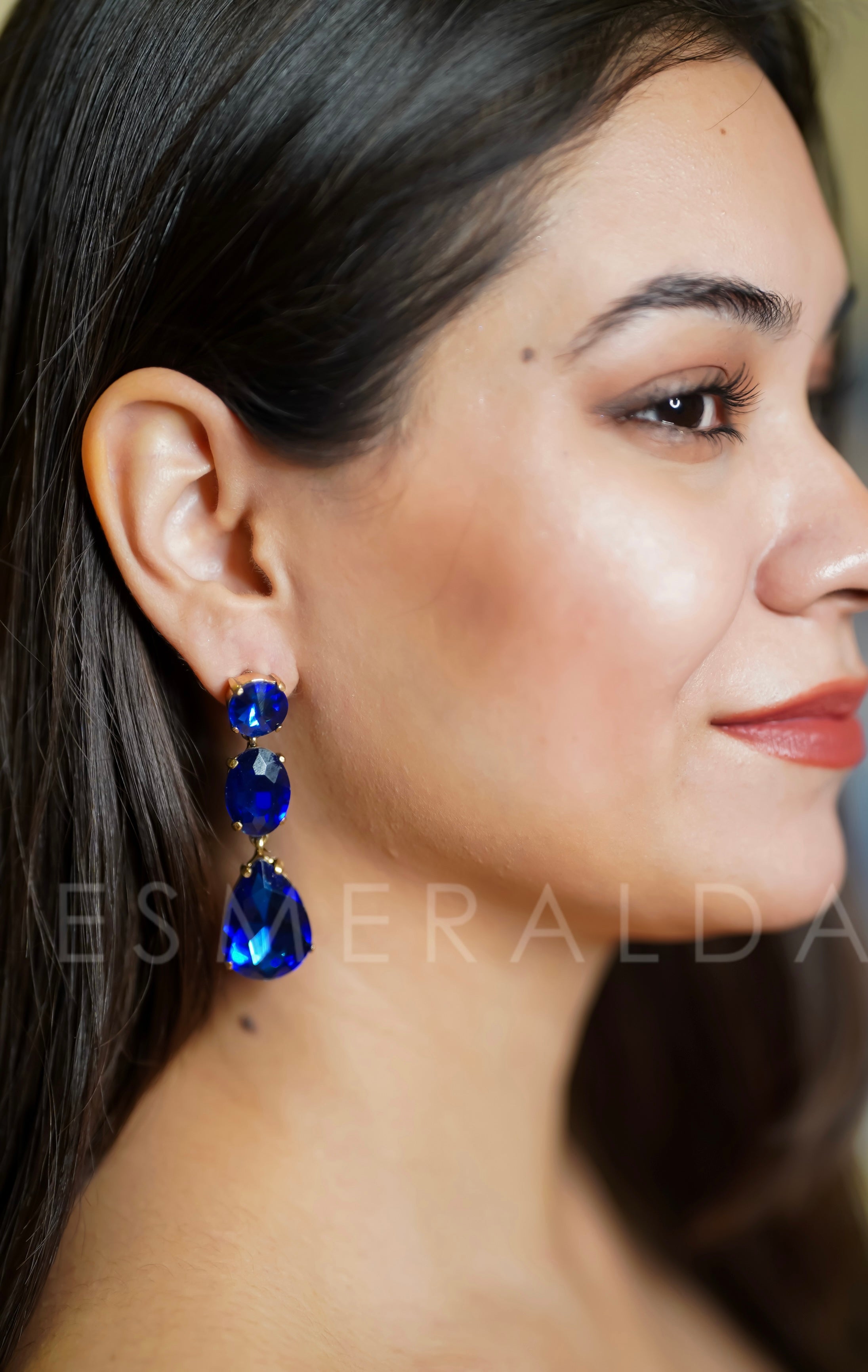 Sapphire Drop Earrings