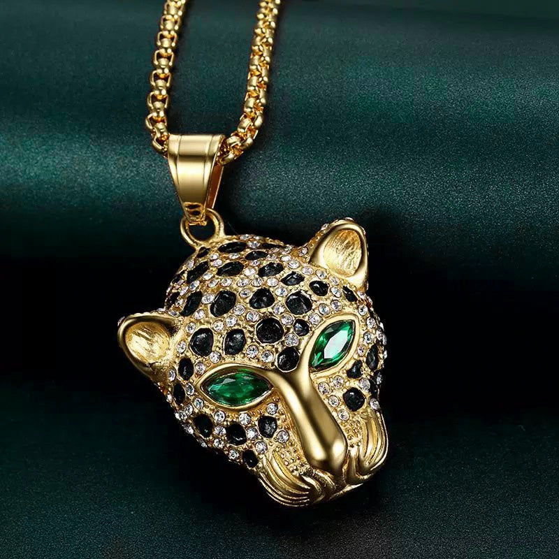 Luxe Gold-Plated Panther Pendant