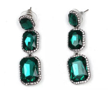 Load image into Gallery viewer, Emerald Drop Earrings