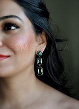 Load image into Gallery viewer, Emerald Drop Earrings