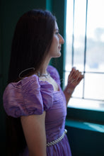 Load image into Gallery viewer, Lilac Sheen Dress with Pearl Belt