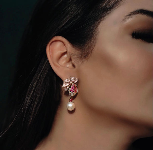 Luxe Pisces Rosé Earrings