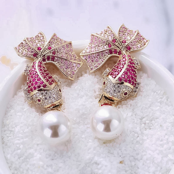 Luxe Pisces Rosé Earrings