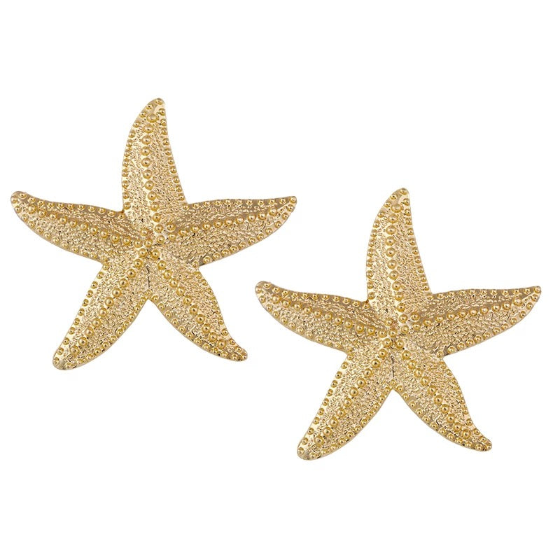 Starfish Gold Studs