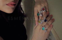 Load image into Gallery viewer, Luxe Yellow Cocktail Ring (Adjustable)