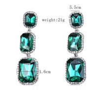 Load image into Gallery viewer, Emerald Drop Earrings