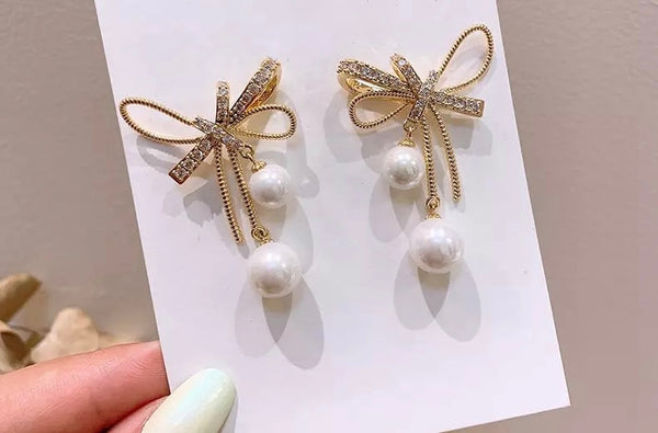 Pearly-Knot Earrings